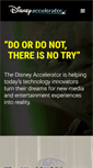 Mobile Screenshot of disneyaccelerator.com